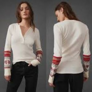 Sold We the Free Mikah Layering Cuff Knit Top